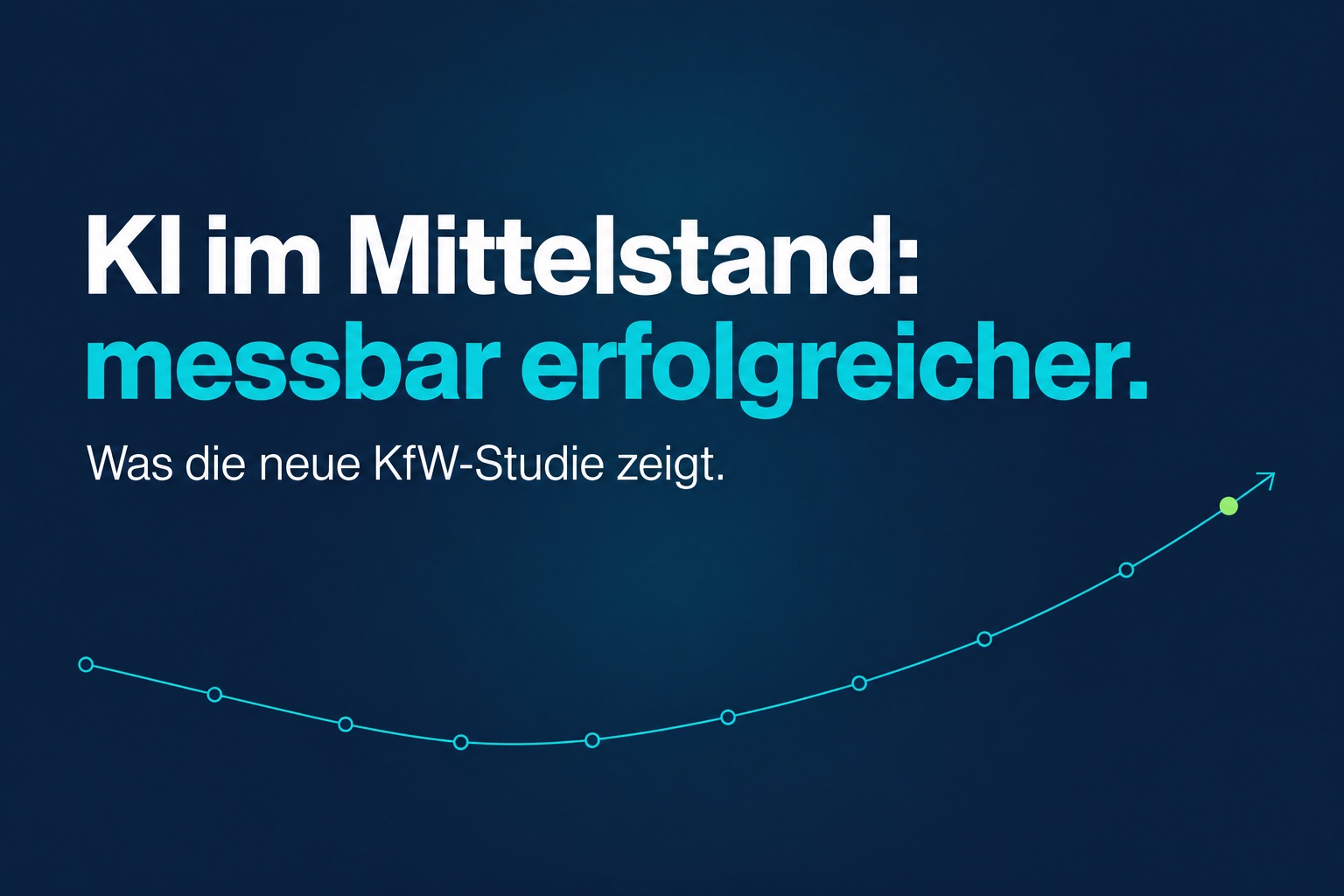 KI im Mittelstand: messbar erfolgreicher. Was die neue KfW-Studie zeigt.